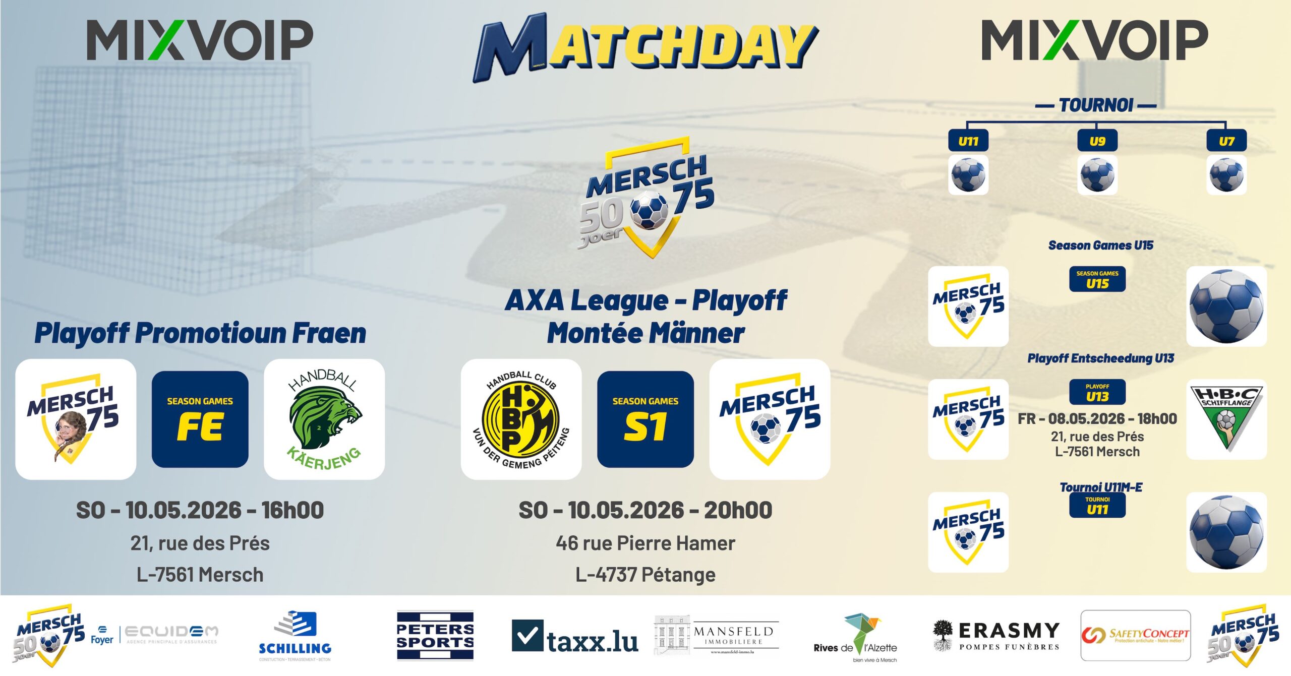 Mersch75 Matchday Poster