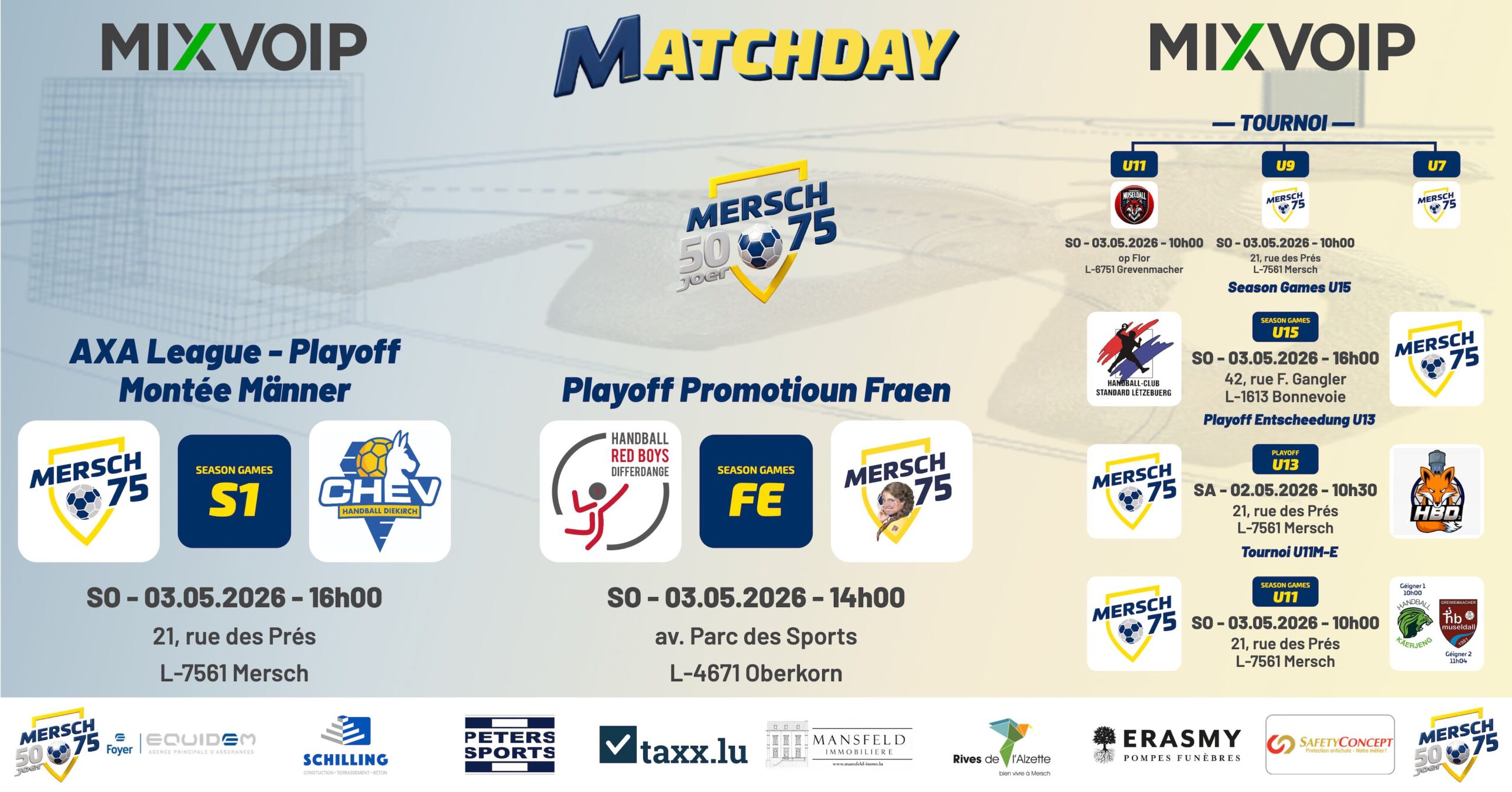 Mersch75 Matchday Poster